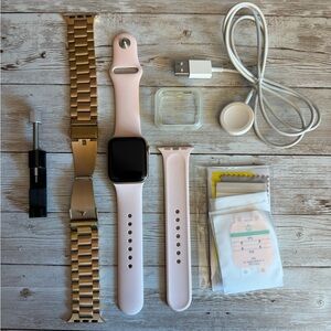 Apple Watch Series 6 (40mm) with accessories